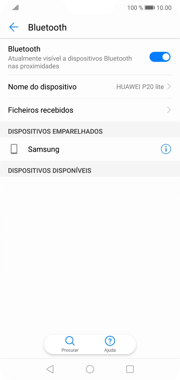 Prima a tecla de início para terminar e voltar ao ecrã inicial.