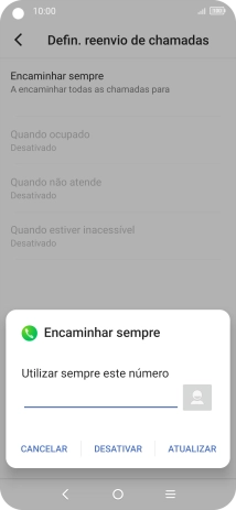 Prima DESATIVAR.