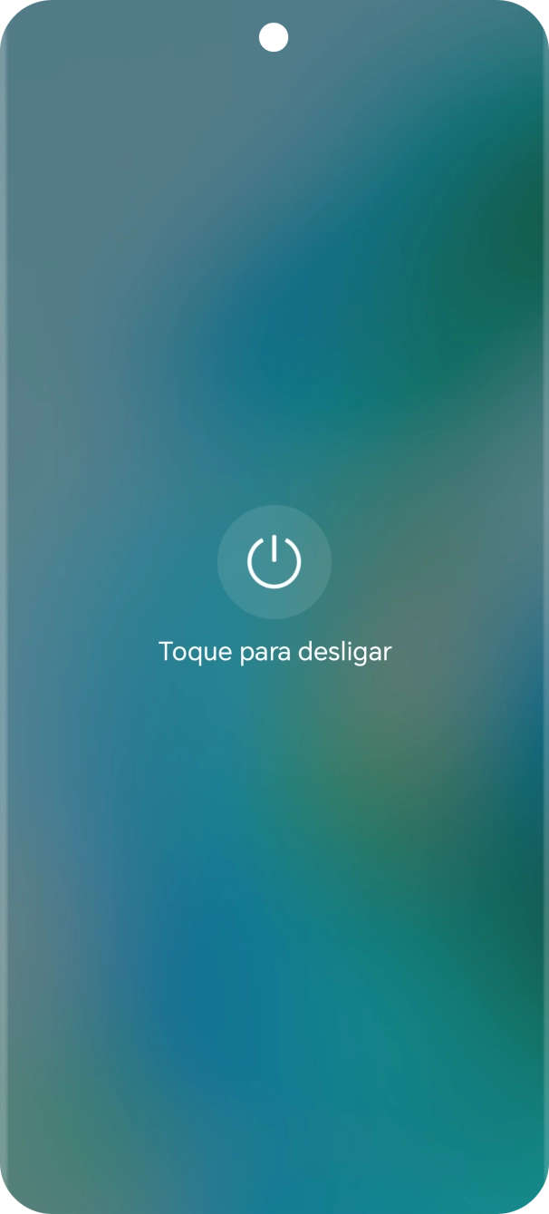 Prima Toque para desligar.
