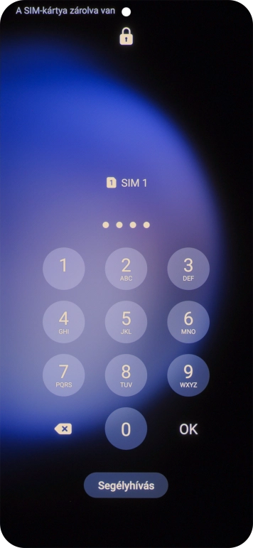 Amennyiben a telefon kéri, írd be a PIN-kódodat, és válaszd az OK lehetőséget.