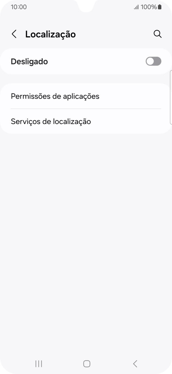 Prima o indicador para ativar ou desativar a função.