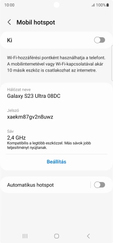 Válaszd a Beállítás lehetőséget.