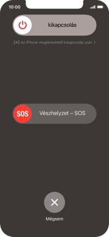Kattints a kikapcsolás ikonra, és húzd az ikont jobbra.