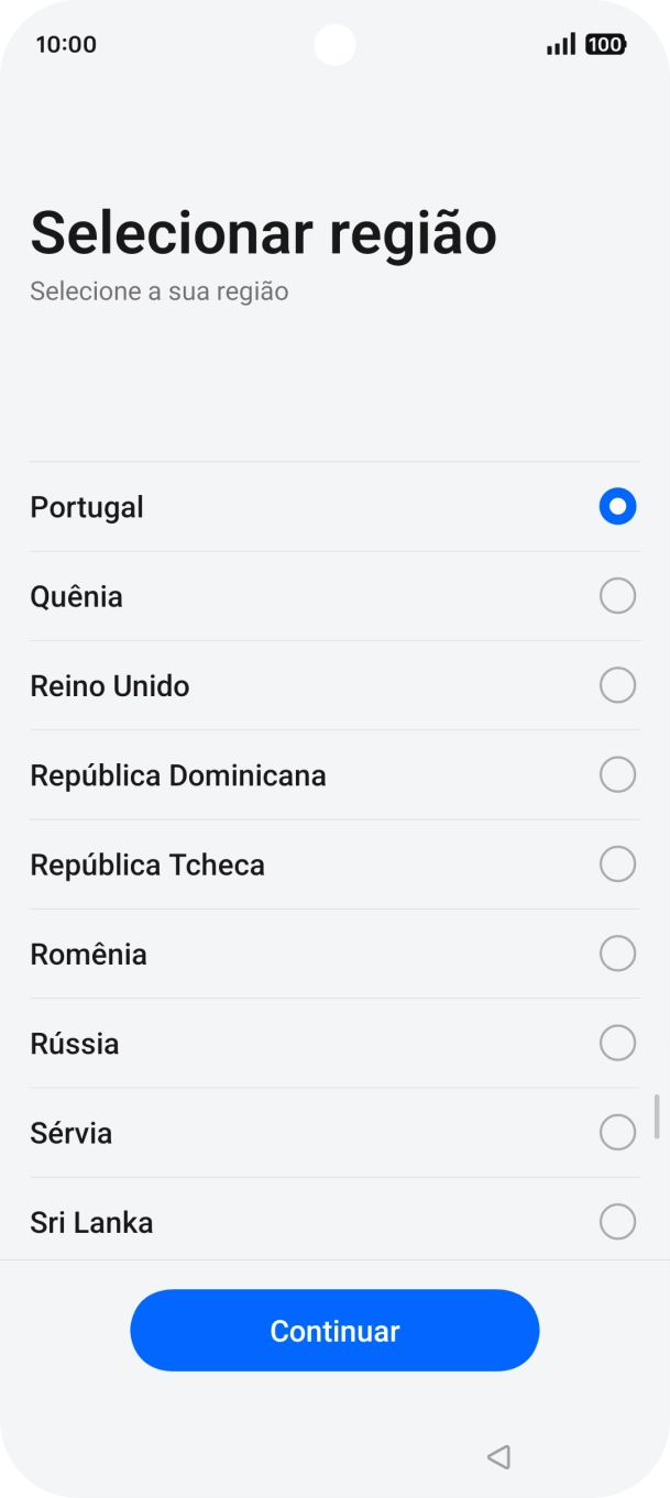 Prima o país pretendido.