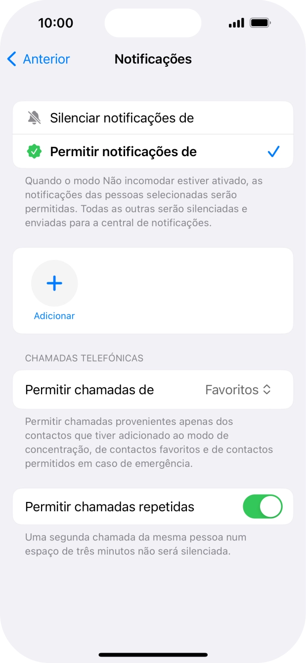 Prima a seta para a esquerda.