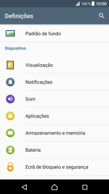 Prima Ecrã de bloqueio e segurança.