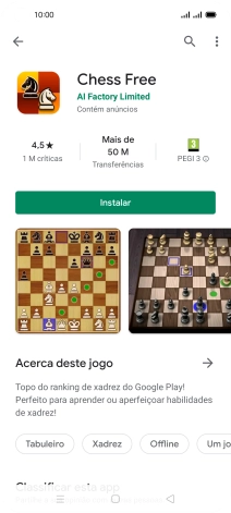 Prima Instalar e siga as indicações no ecrã para instalar a app.