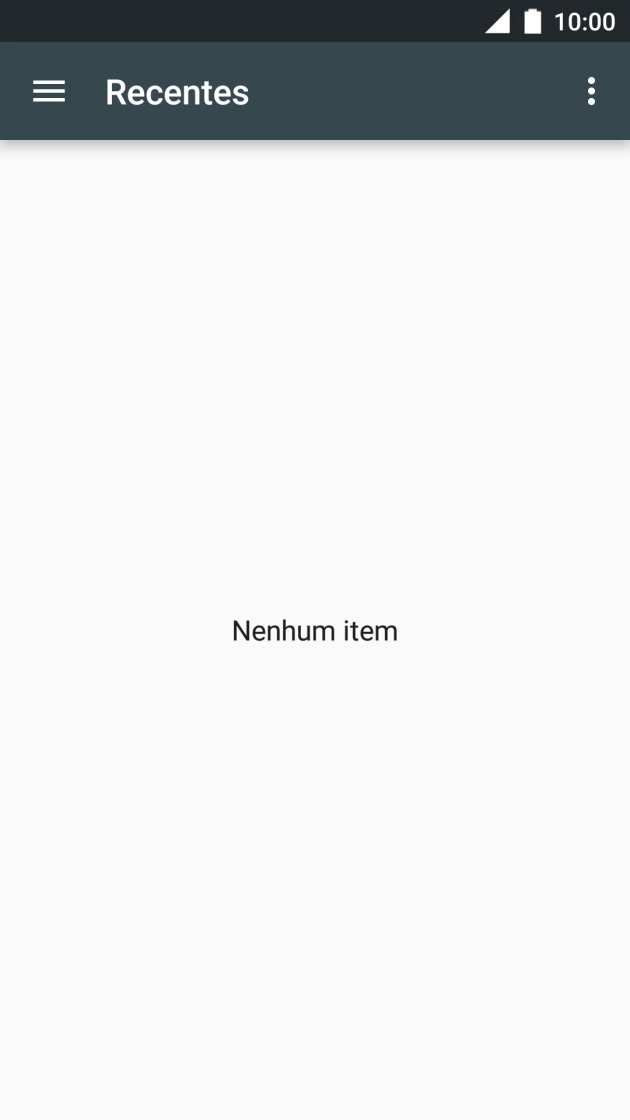 Deslize o dedo sobre o ecrã da esquerda para a direita.