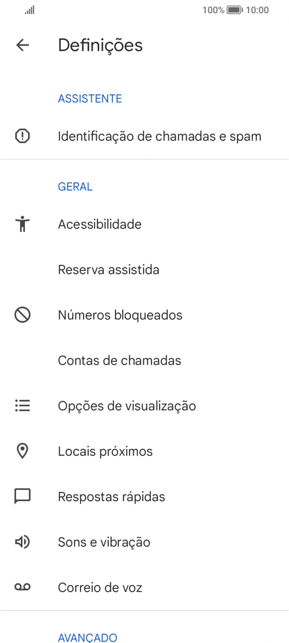 Prima Contas de chamadas.