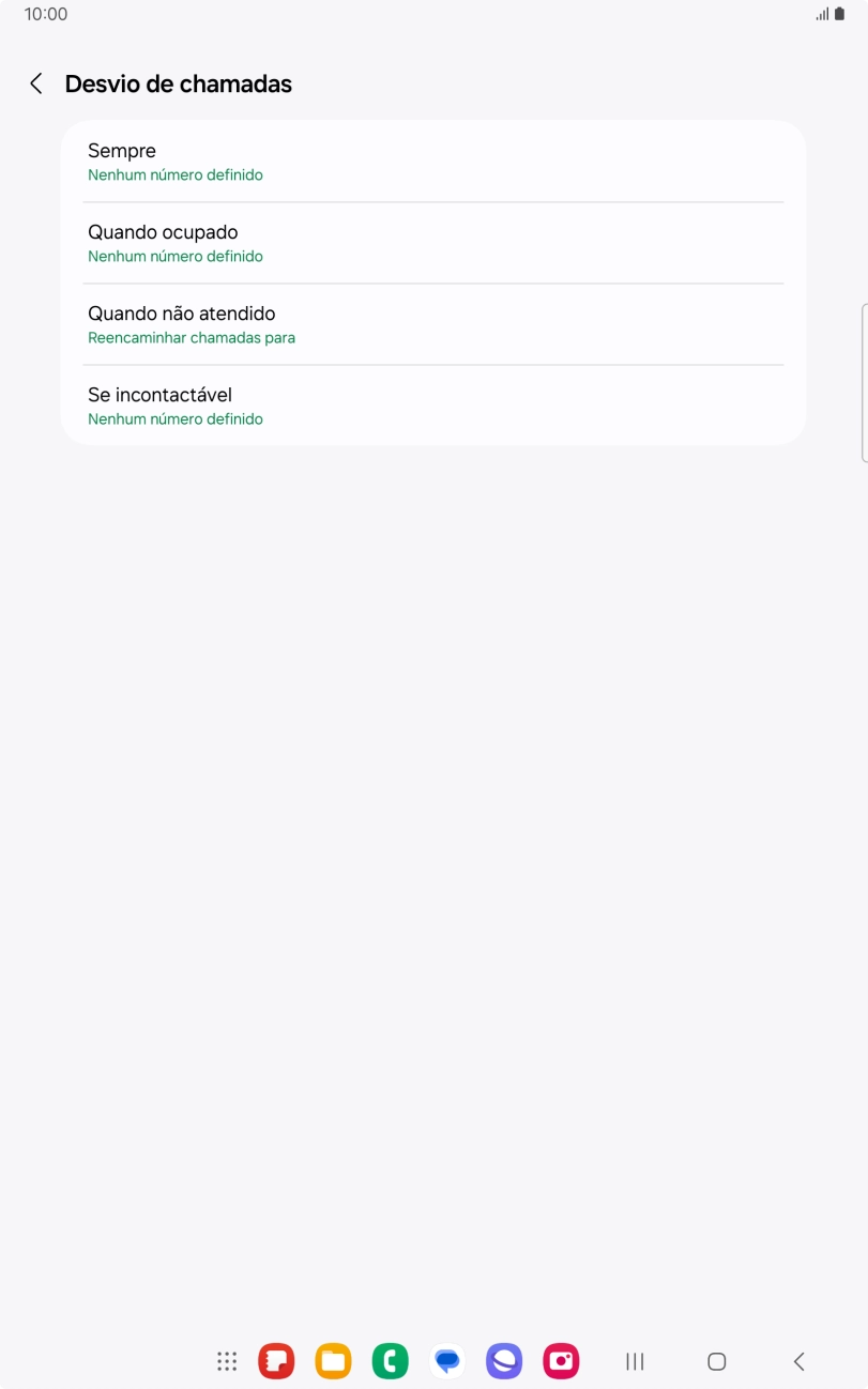 Prima a tecla de início para terminar e voltar ao ecrã inicial.