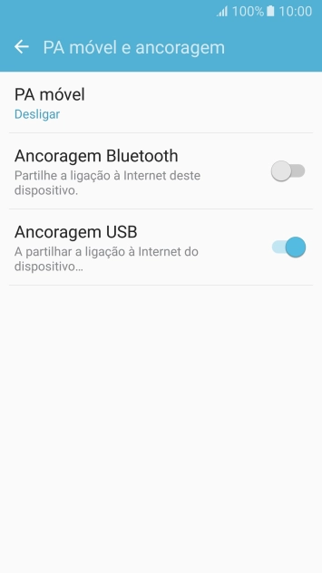 Prima a tecla de início para terminar e voltar ao ecrã inicial.