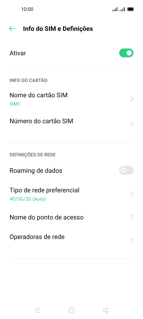 Prima Nome do ponto de acesso.
