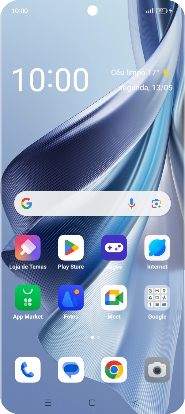 Quando o ícone de bateria em carregamento for mostrado no ecrã, a bateria está em carregamento.