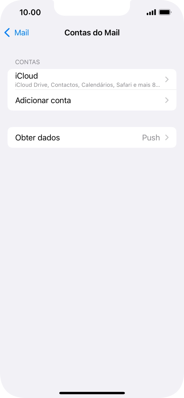 Prima Adicionar conta.