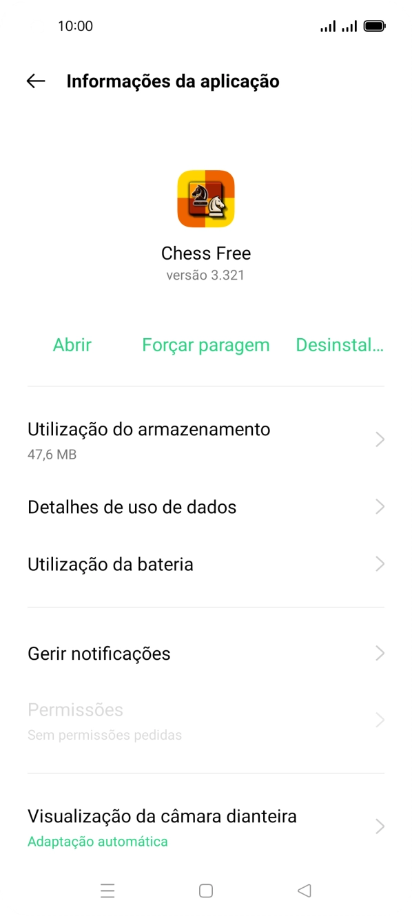 Prima Utilização do armazenamento.