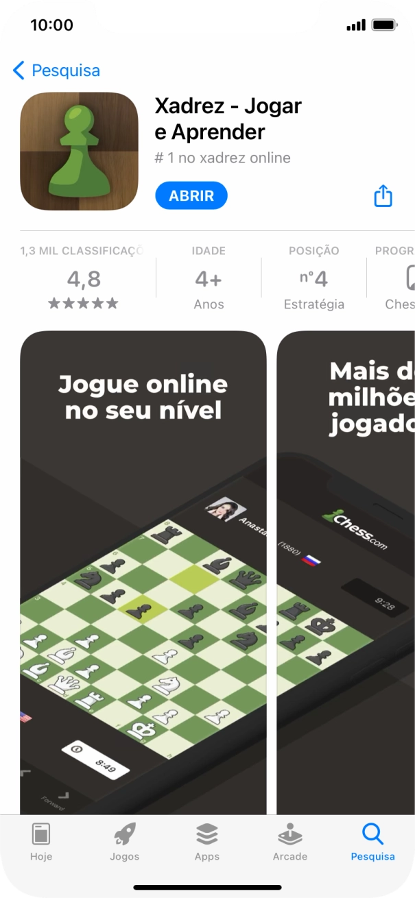 Para voltar ao ecrã inicial, deslize o dedo de baixo para cima a partir da base do ecrã.