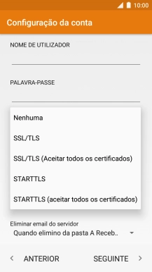Prima Nenhuma para desativar a função.