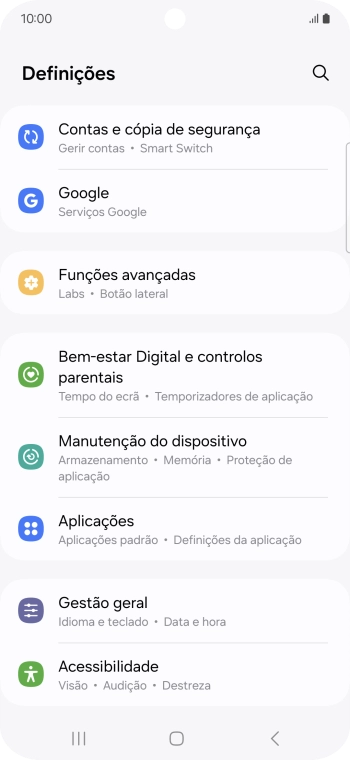 Prima Contas e cópia de segurança.