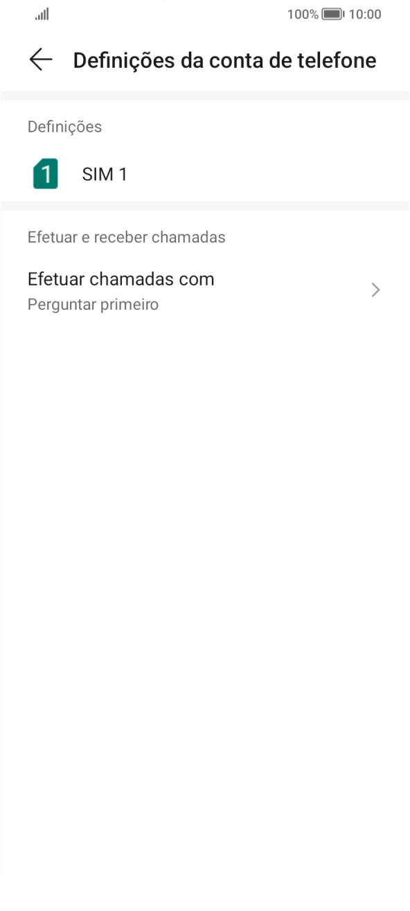 Prima o nome do cartão SIM.