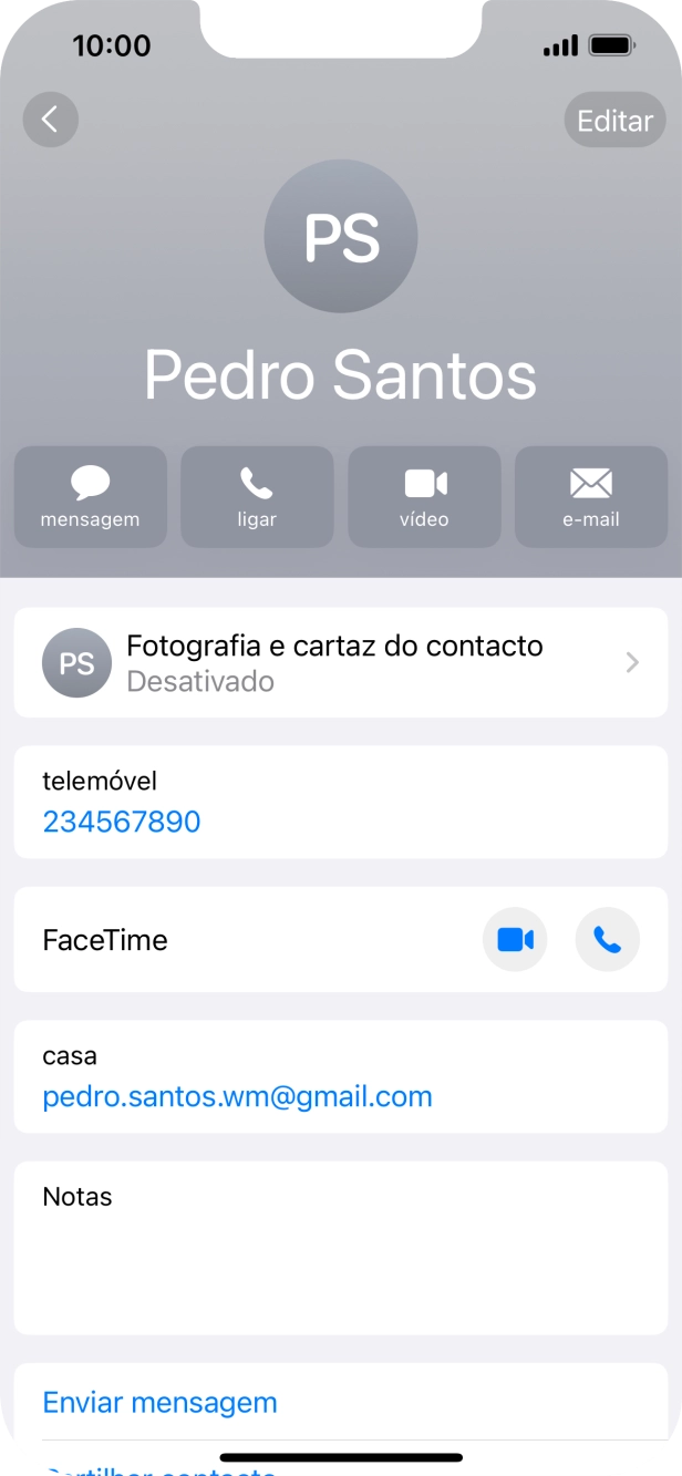Prima Fotografia e cartaz do contacto.