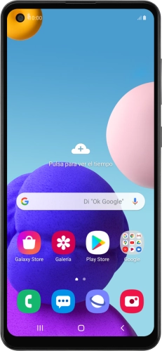 Imagen 1: Vista frontal del Samsung Galaxy A21s - Black