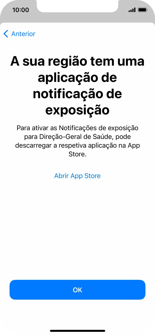 Prima Abrir App Store e siga as indicações no ecrã para descarregar e instalar a app.