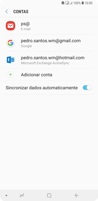 Prima a tecla de início para voltar ao ecrã inicial.