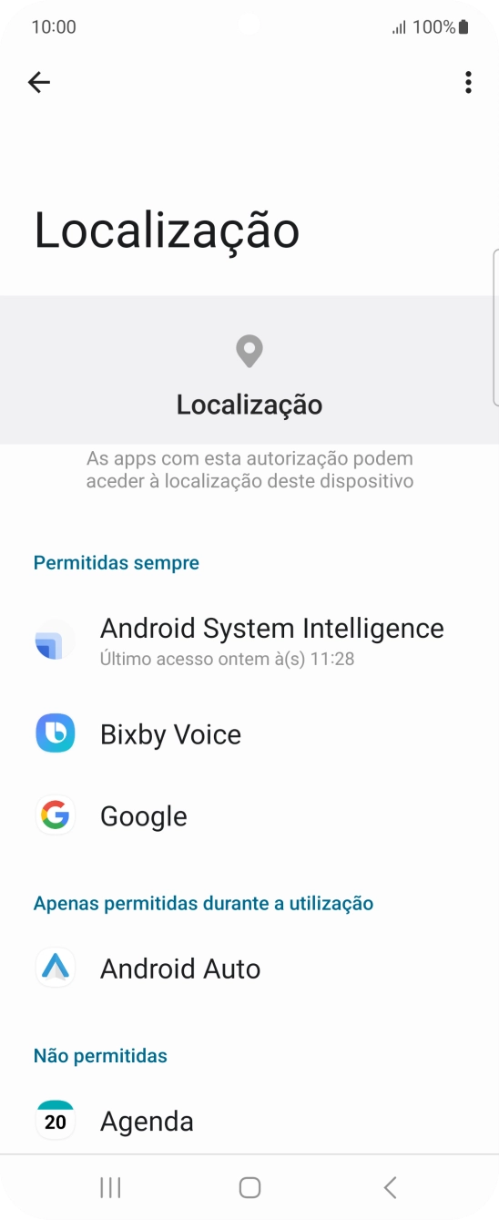 Prima a app pretendida.
