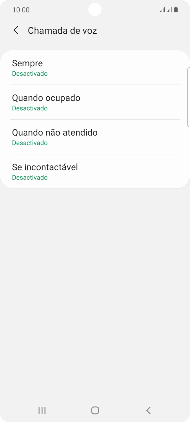 Prima a tecla de início para terminar e voltar ao ecrã inicial.