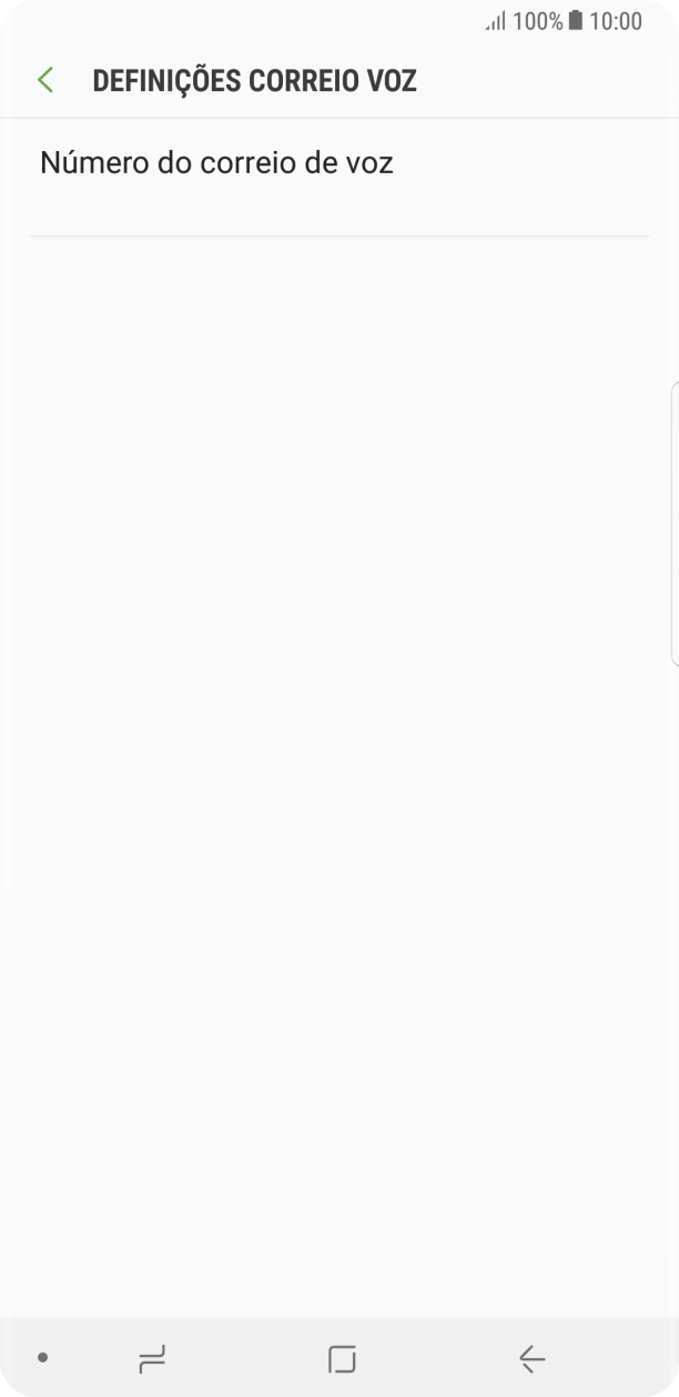 Prima Número do correio de voz.
