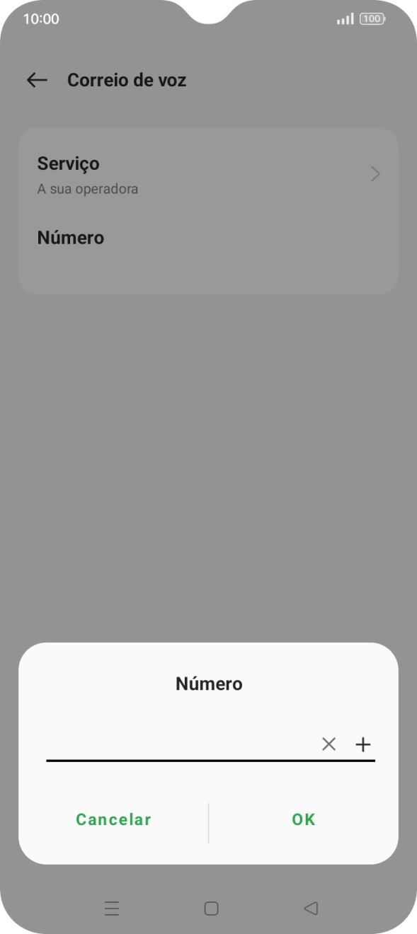 Introduza 123 e prima OK.