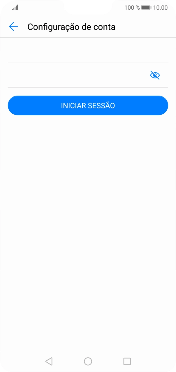 Prima INICIAR SESSÃO.