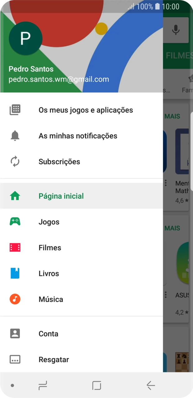 Prima Os meus jogos e aplicações.
