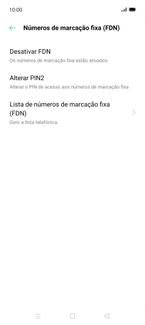 Prima Desativar FDN.
