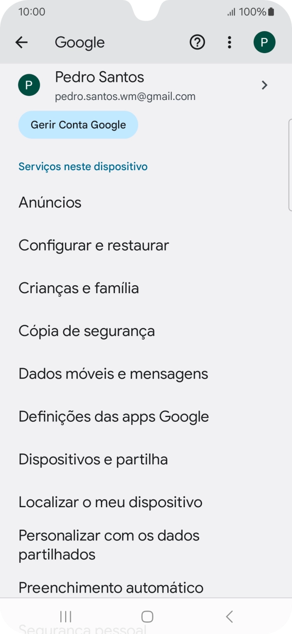 Prima Localizar o meu dispositivo.