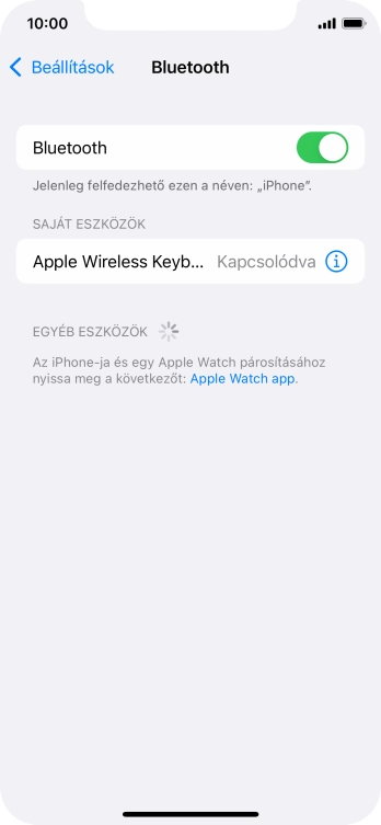 Húzd az ujjad felfelé a kijelző aljáról, hogy visszatérj a kezdőképernyőhöz.