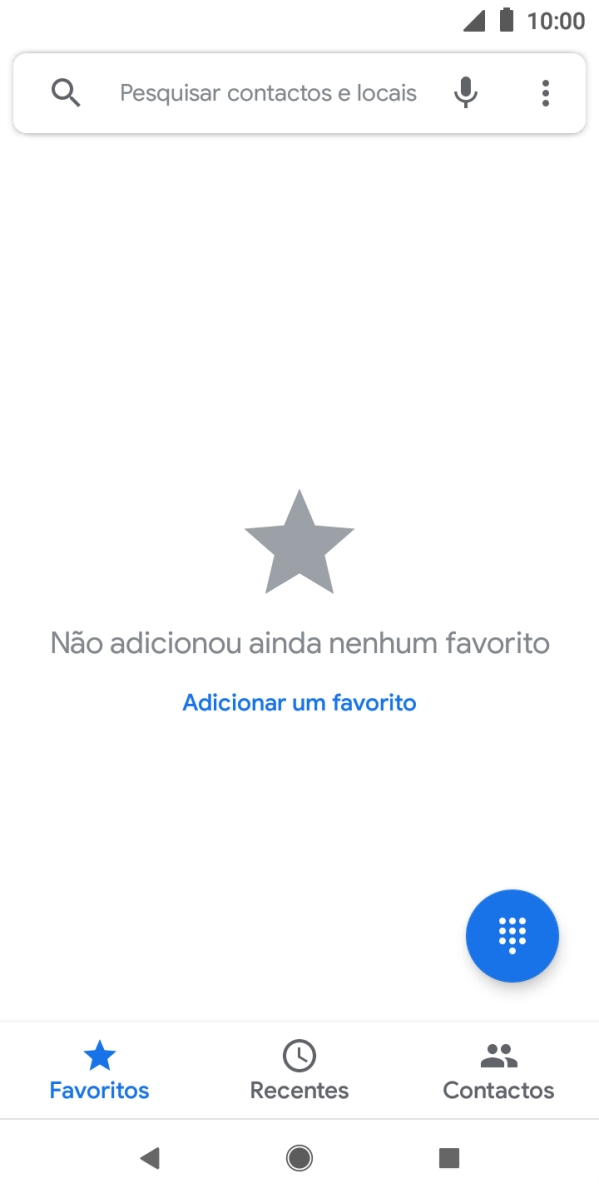 Prima o ícone de menu.