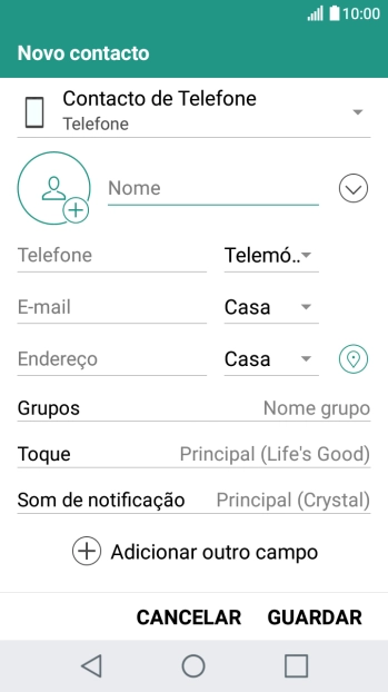 Prima o ícone de imagem.