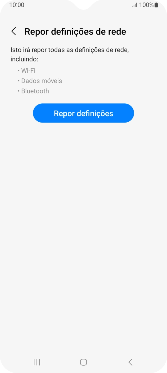 Prima Repor definições.