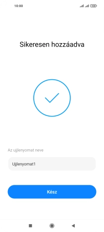 Válaszd a Kész lehetőséget.
