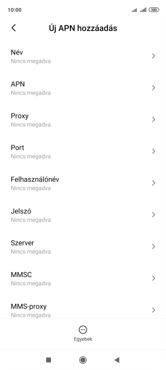 Válaszd a Név lehetőséget.
