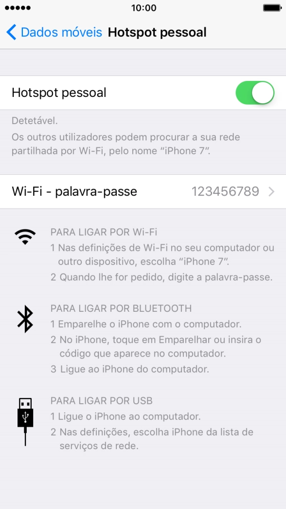 Prima Wi-Fi - palavra-passe e introduza a password pretendida.
