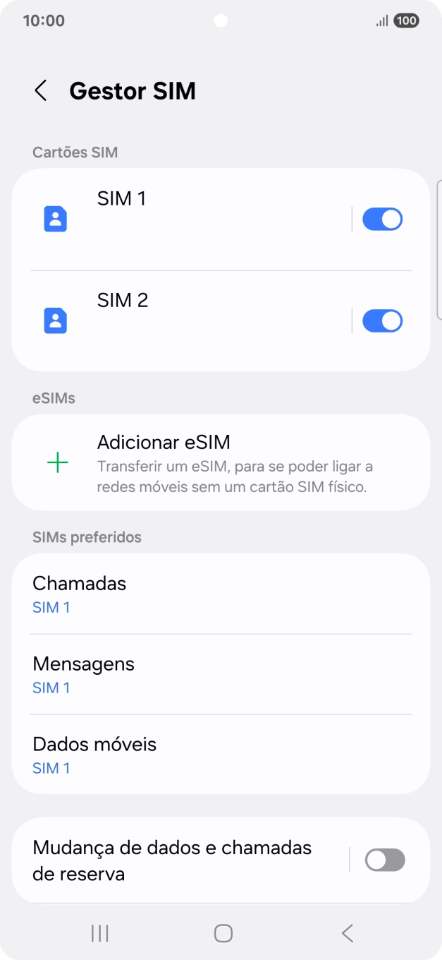 Prima o plano pretendido.