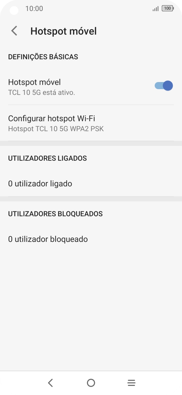 Prima a tecla de início para terminar e voltar ao ecrã inicial.