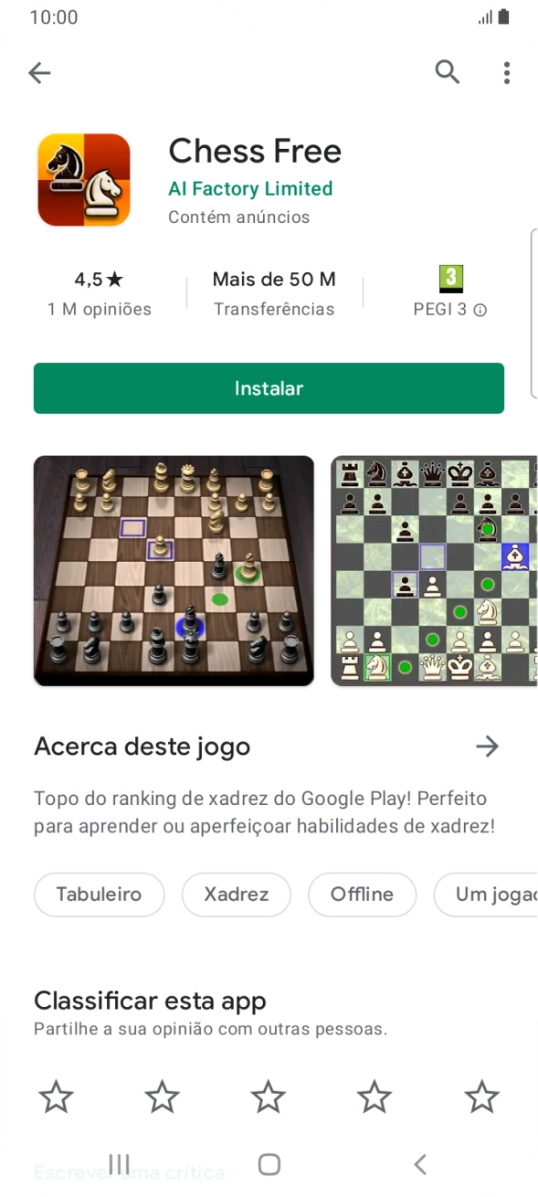 Prima Instalar e siga as indicações no ecrã para instalar a app.