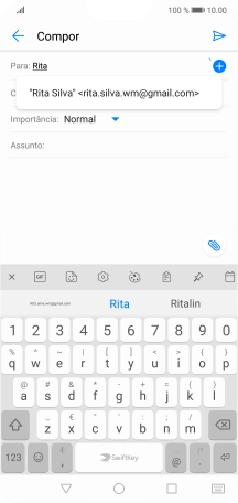 Prima o contacto pretendido.