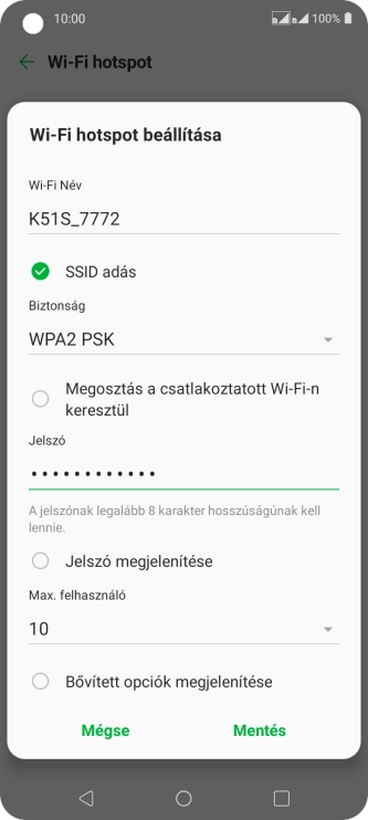 Válaszd a Mentés lehetőséget.