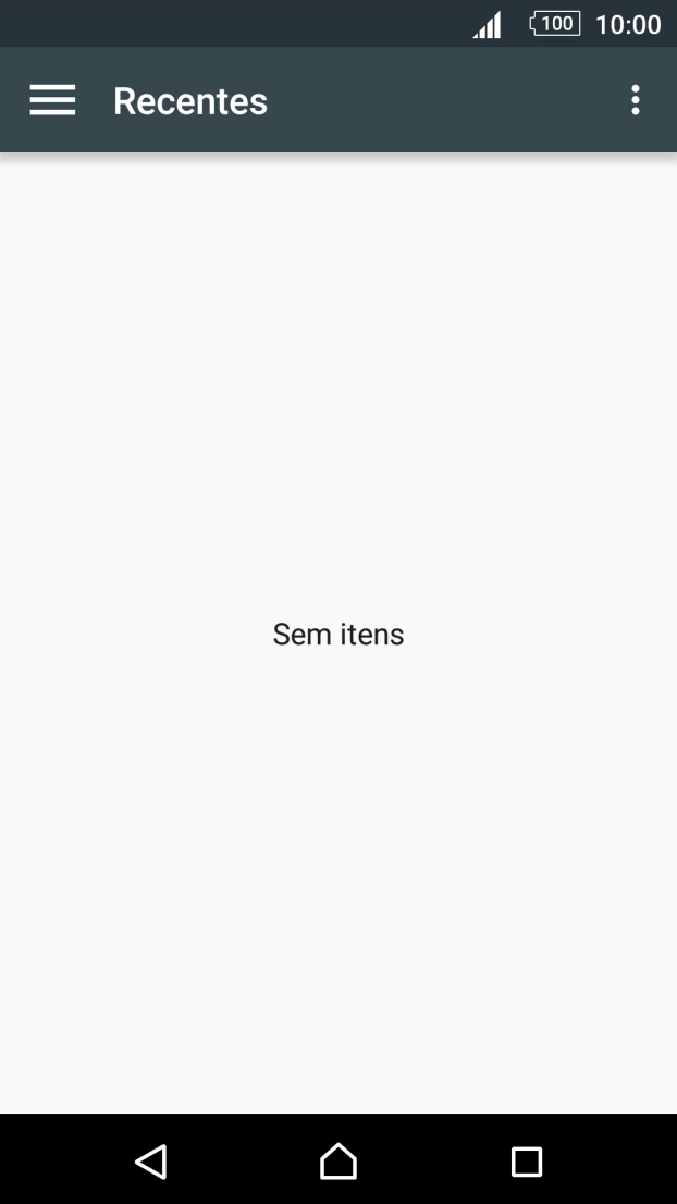 Deslize o dedo sobre o ecrã da esquerda para a direita.