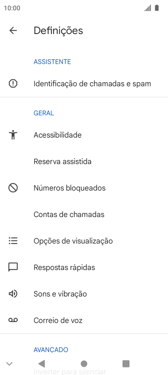 Prima Contas de chamadas.