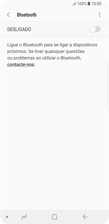 Prima o indicador para ativar a função.
